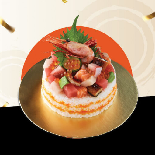 ZEN80117 บาระชิราชิซูชิเค้ก (0.5 ปอนด์)